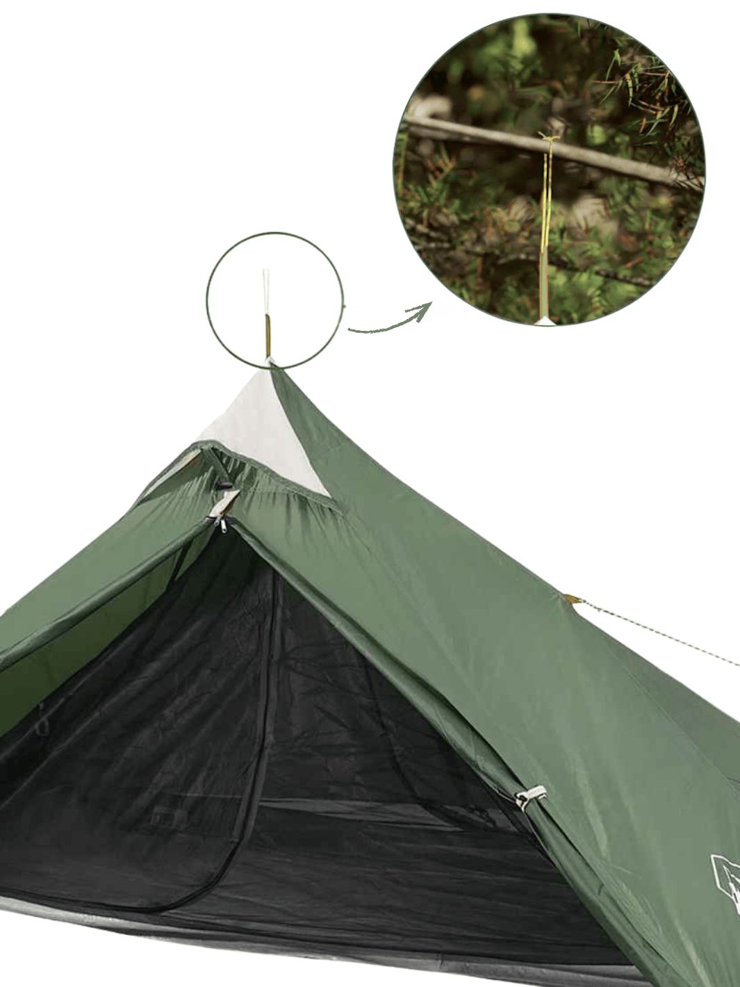 Tente pyramidale 1 personne | Légère et imperméable