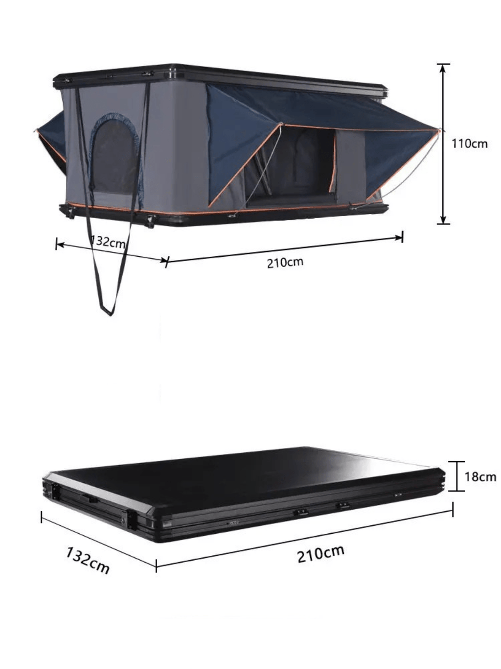 tente sur le toit de la voiture