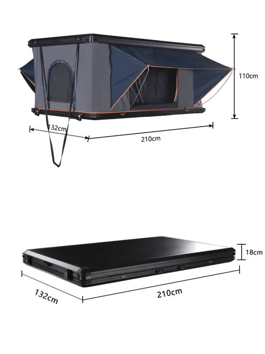 tente sur le toit de la voiture