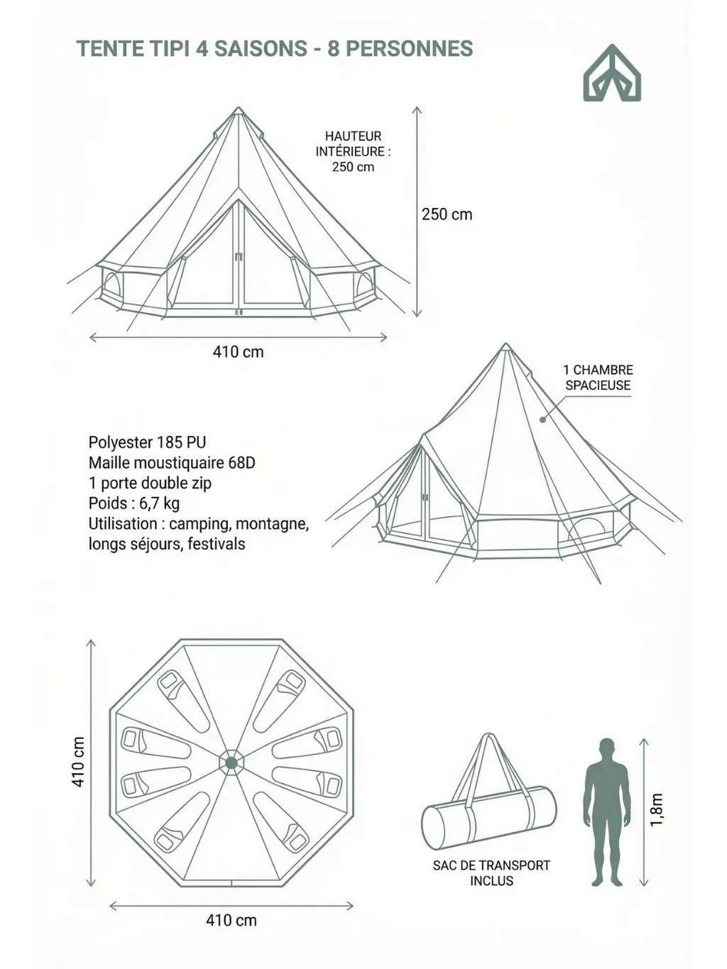 tente tipi 4 saisons Tente tipi 4 saisons