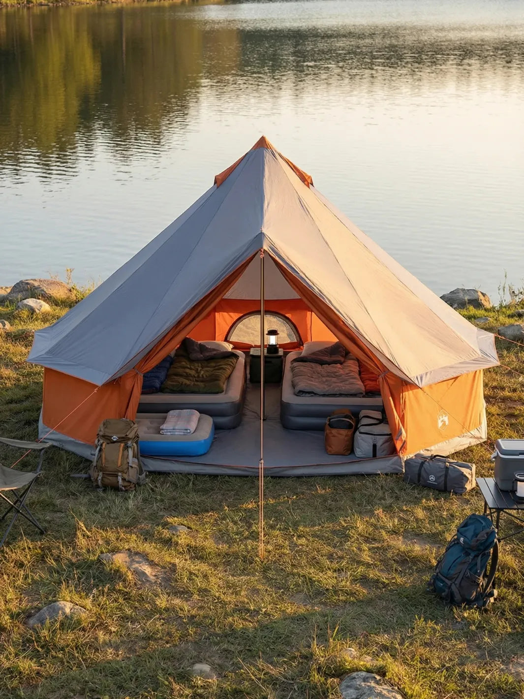 Tente tipi 4 saisons | SPACIEUSE 8 PERSONNES