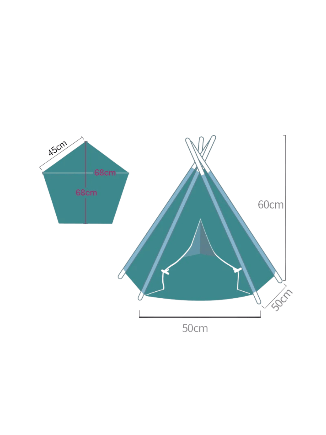 tente tipi chien
