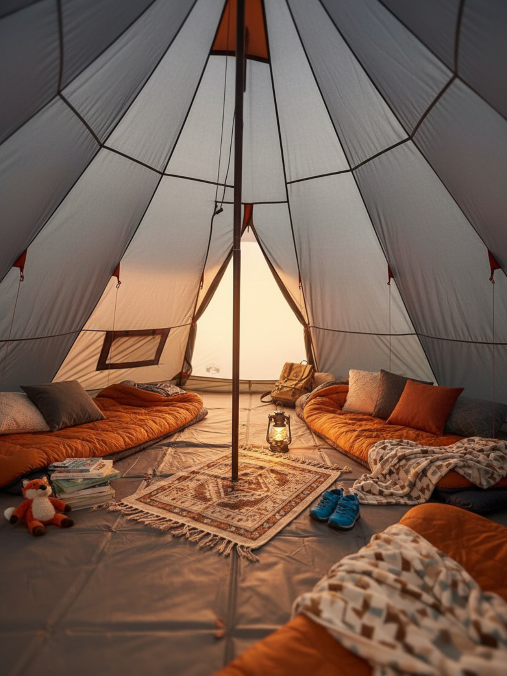 Tente tipi familiale XL | Espace et modernité