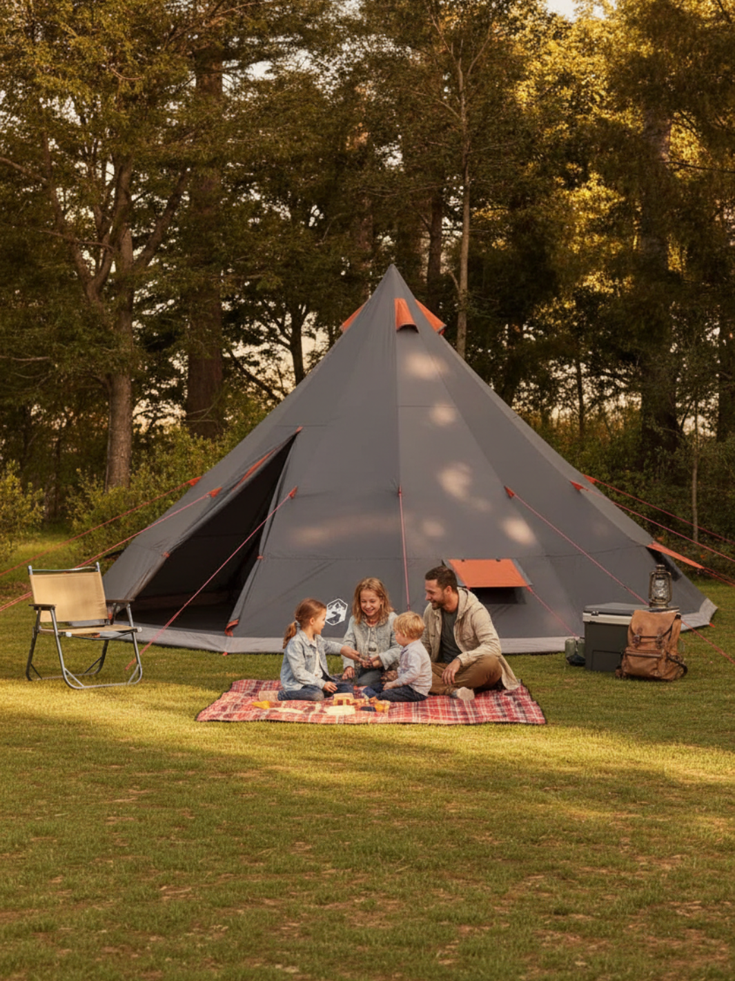 Tente tipi familiale XL | Espace et modernité