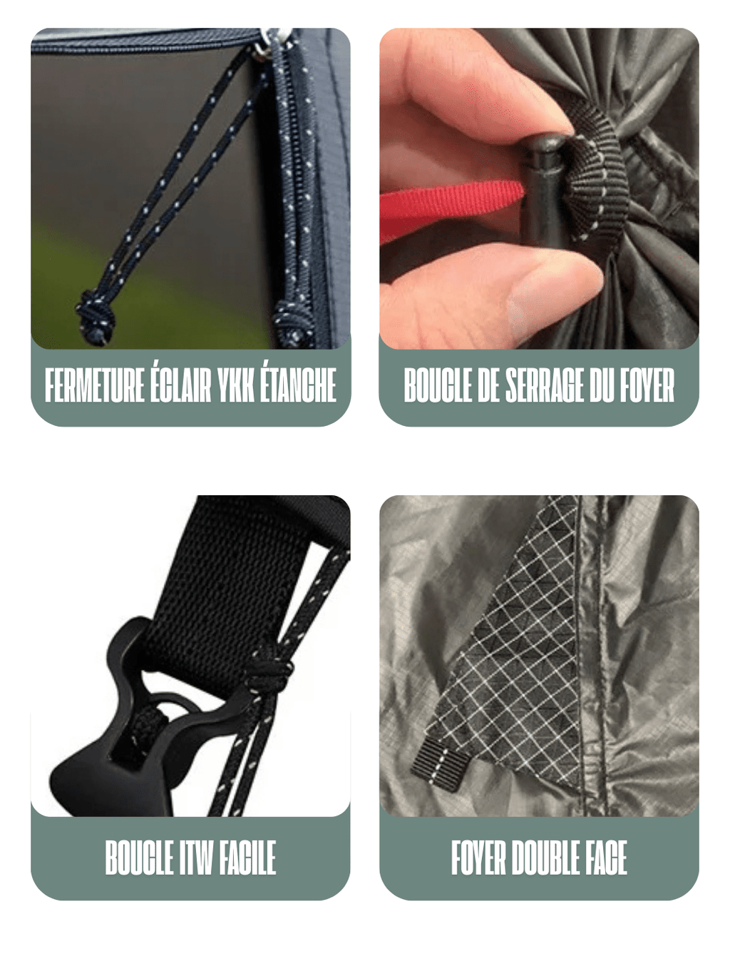 tente trekking fresh and black