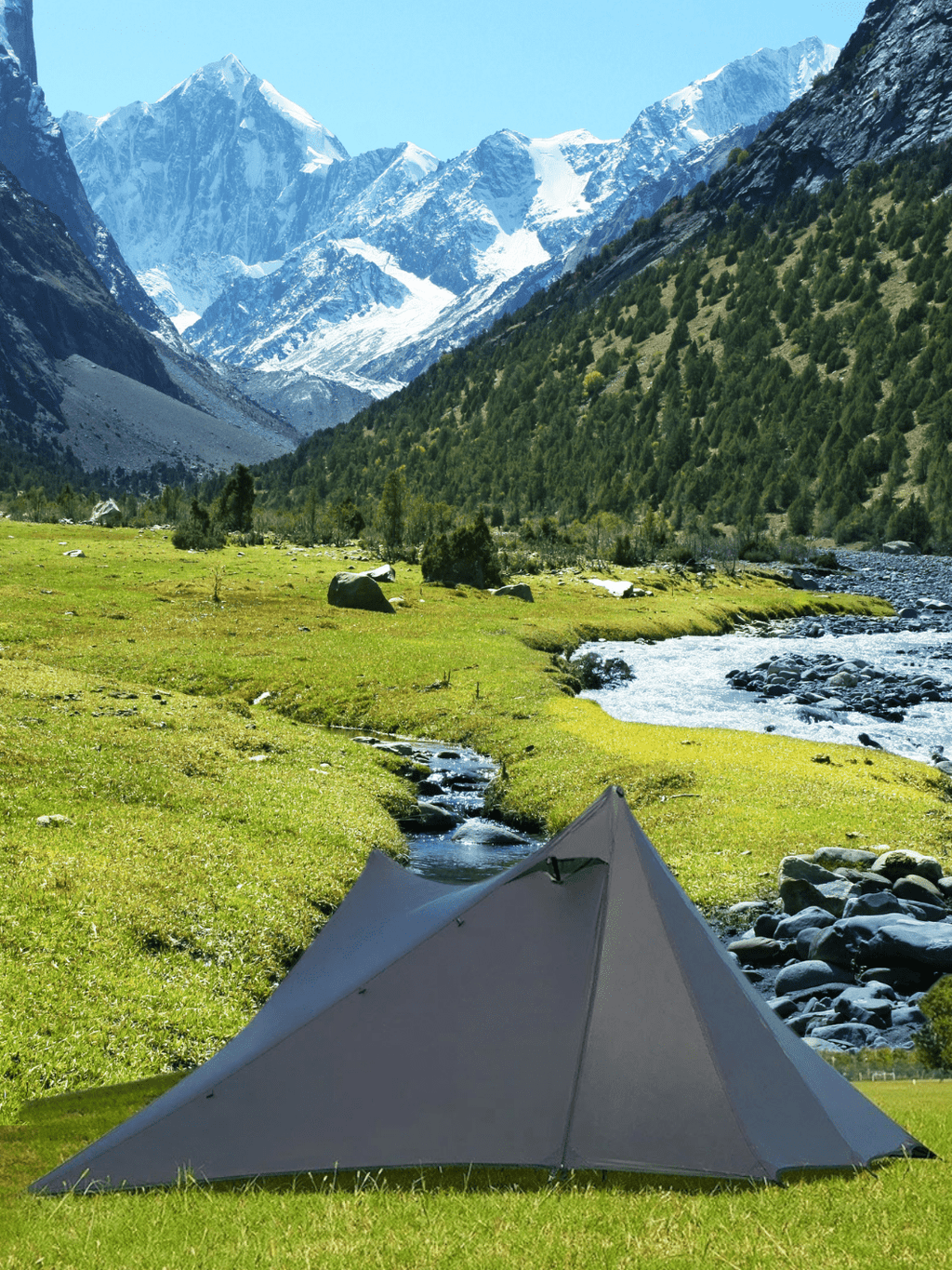 tente trekking fresh and black