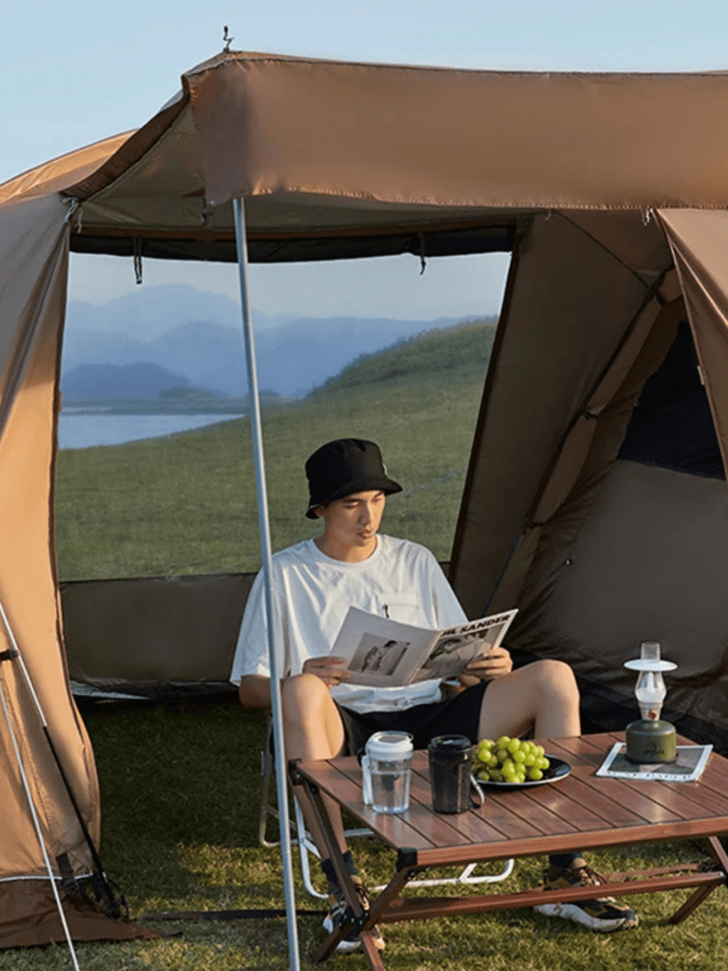 tente tunnel 2 chambres