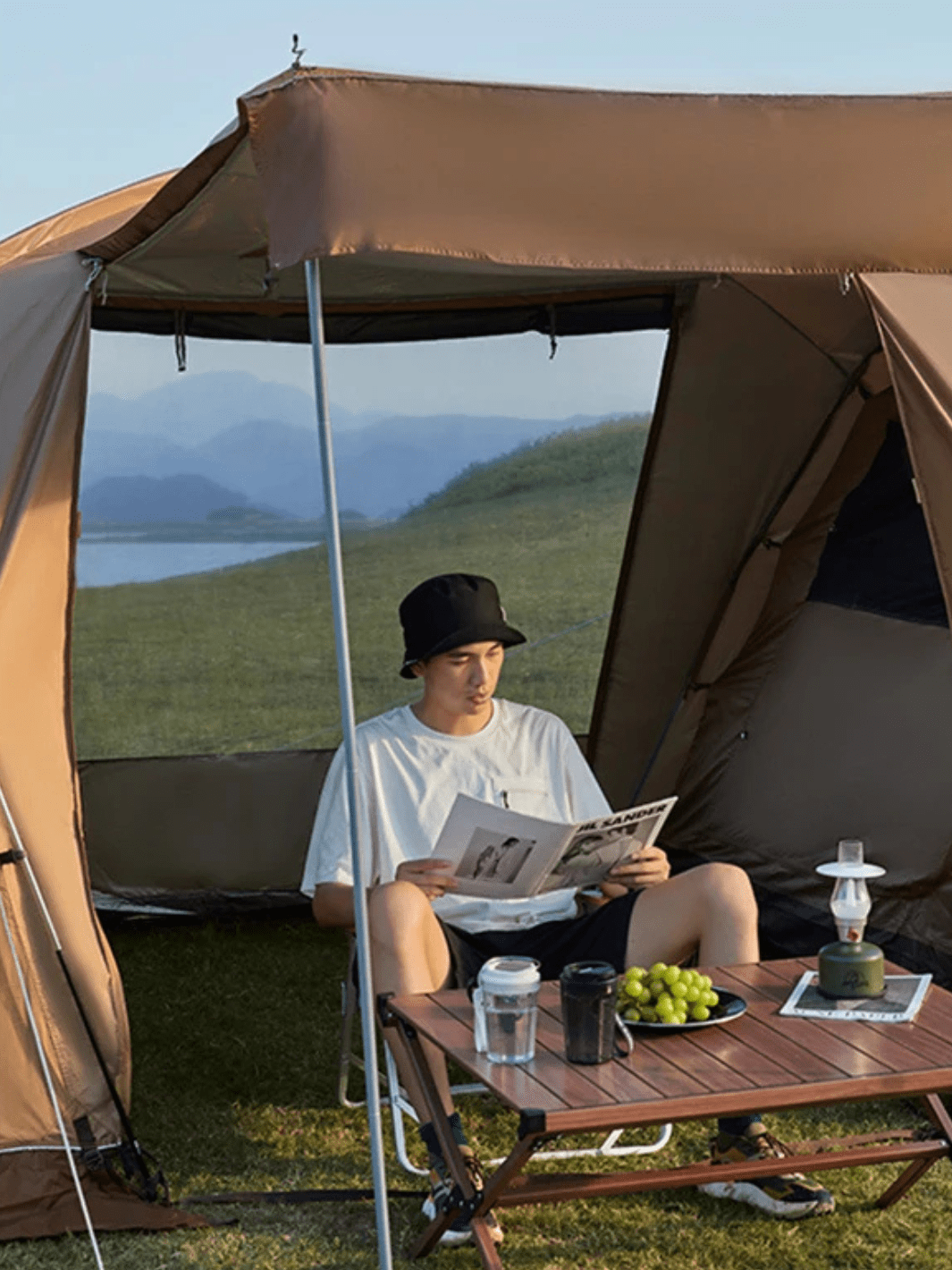 tente tunnel 2 chambres