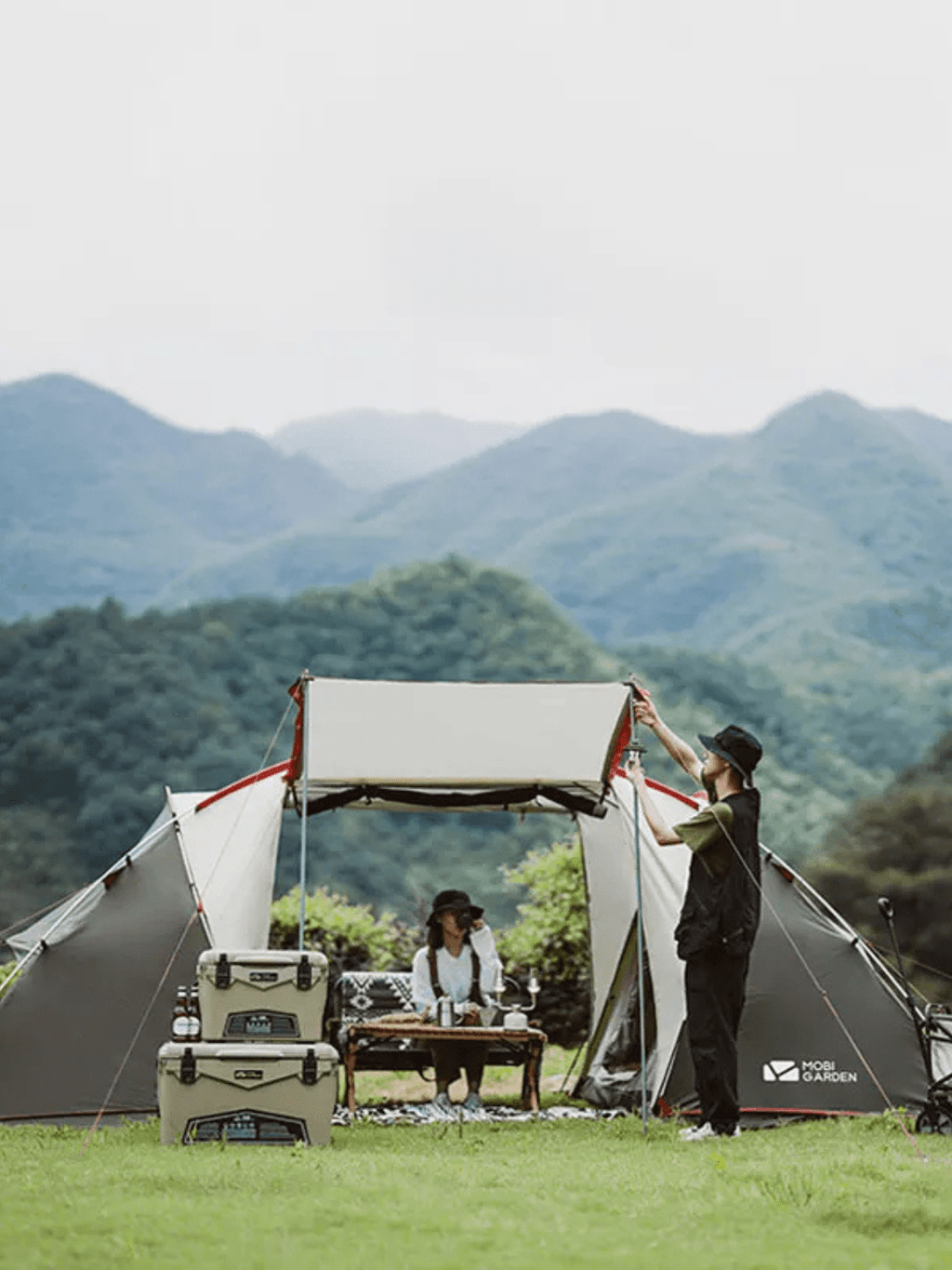 tente tunnel 2 chambres