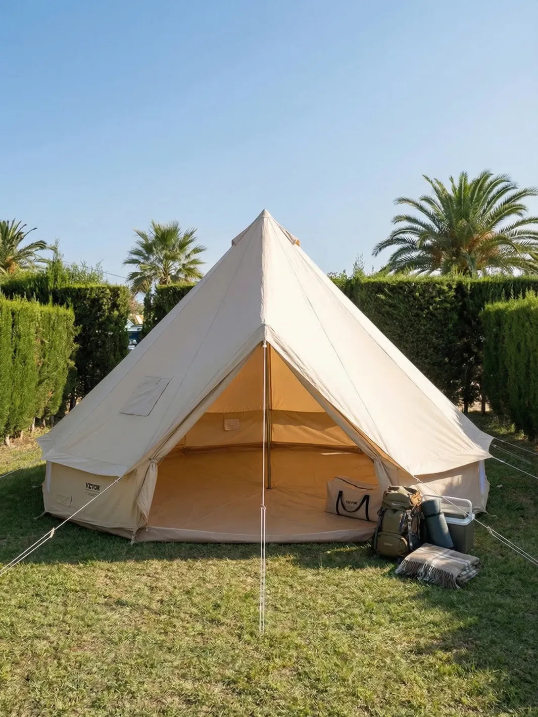 Tente Yourte 8 Personnes | DIAMÈTRE 5M ESPACE RÉEL