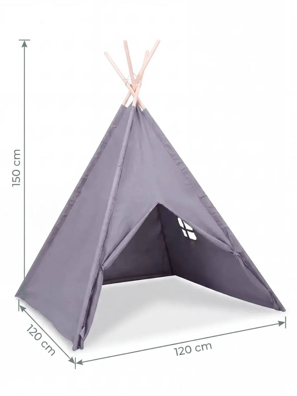 Tipi enfant en bois massif | 1,50 m, dès 3 ans