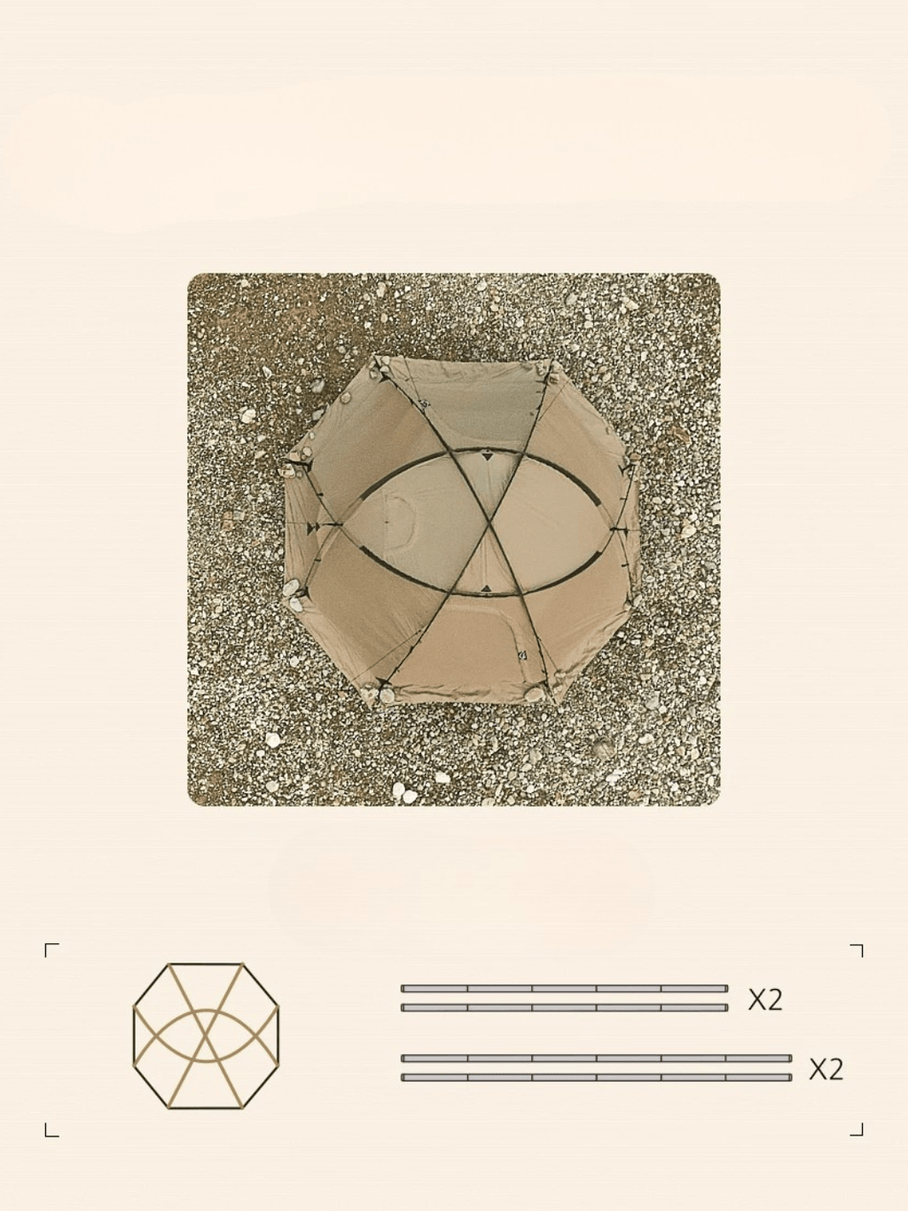 toile de tente 3 places