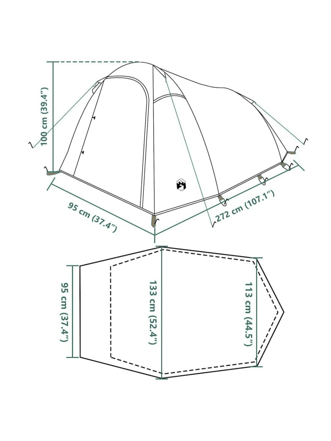 Toile de tente Black and Fresh | Pour des nuits fraîches