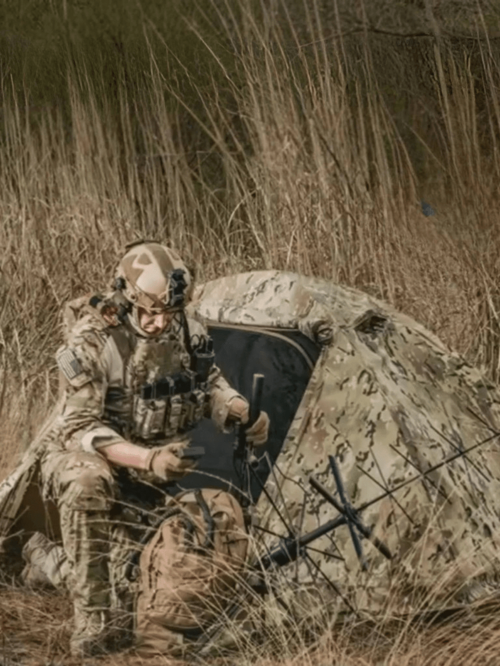 toile de tente camouflage