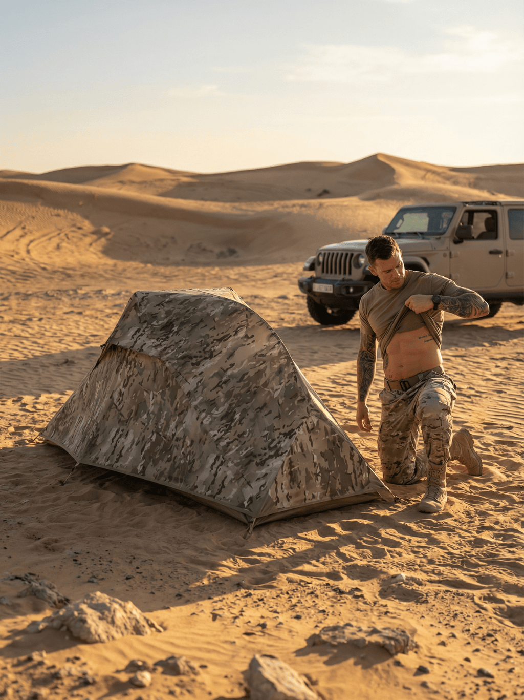 Toile de tente camouflage | robuste et discrète