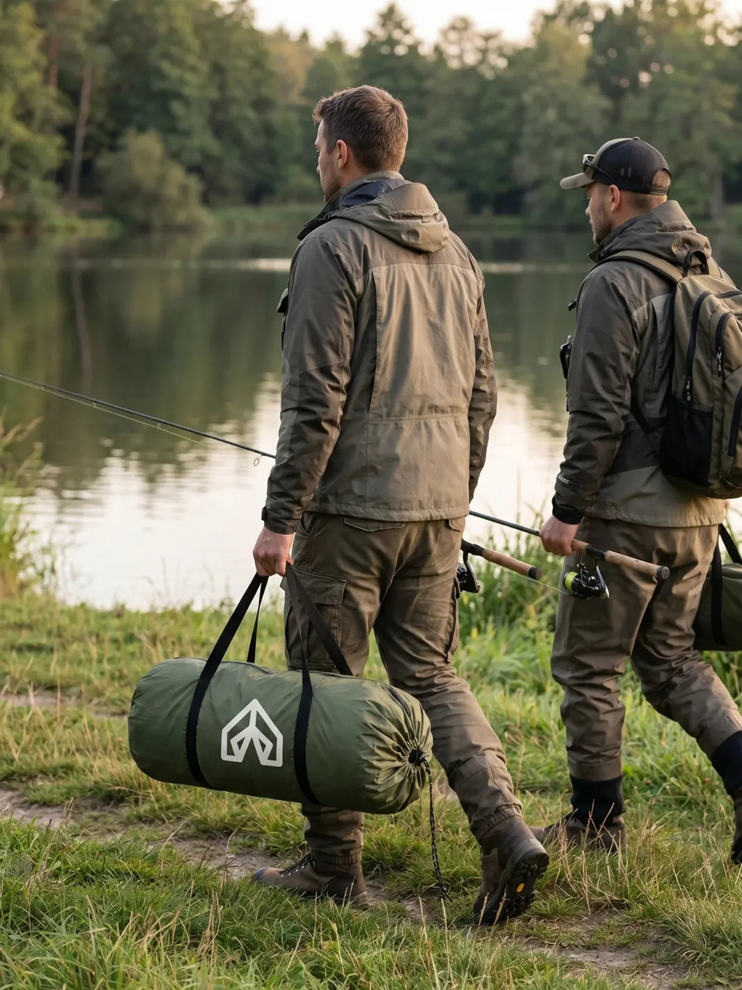 Toile de tente pêche | DEUX PERSONNES CONFORTABLES
