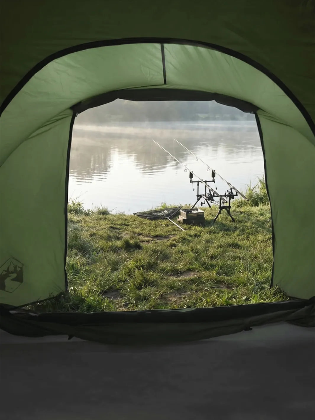 Toile de tente pêche | DEUX PERSONNES CONFORTABLES