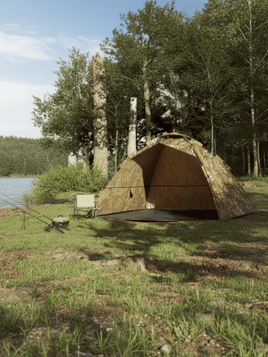 Toile de tente pour la peche | durable et résistante