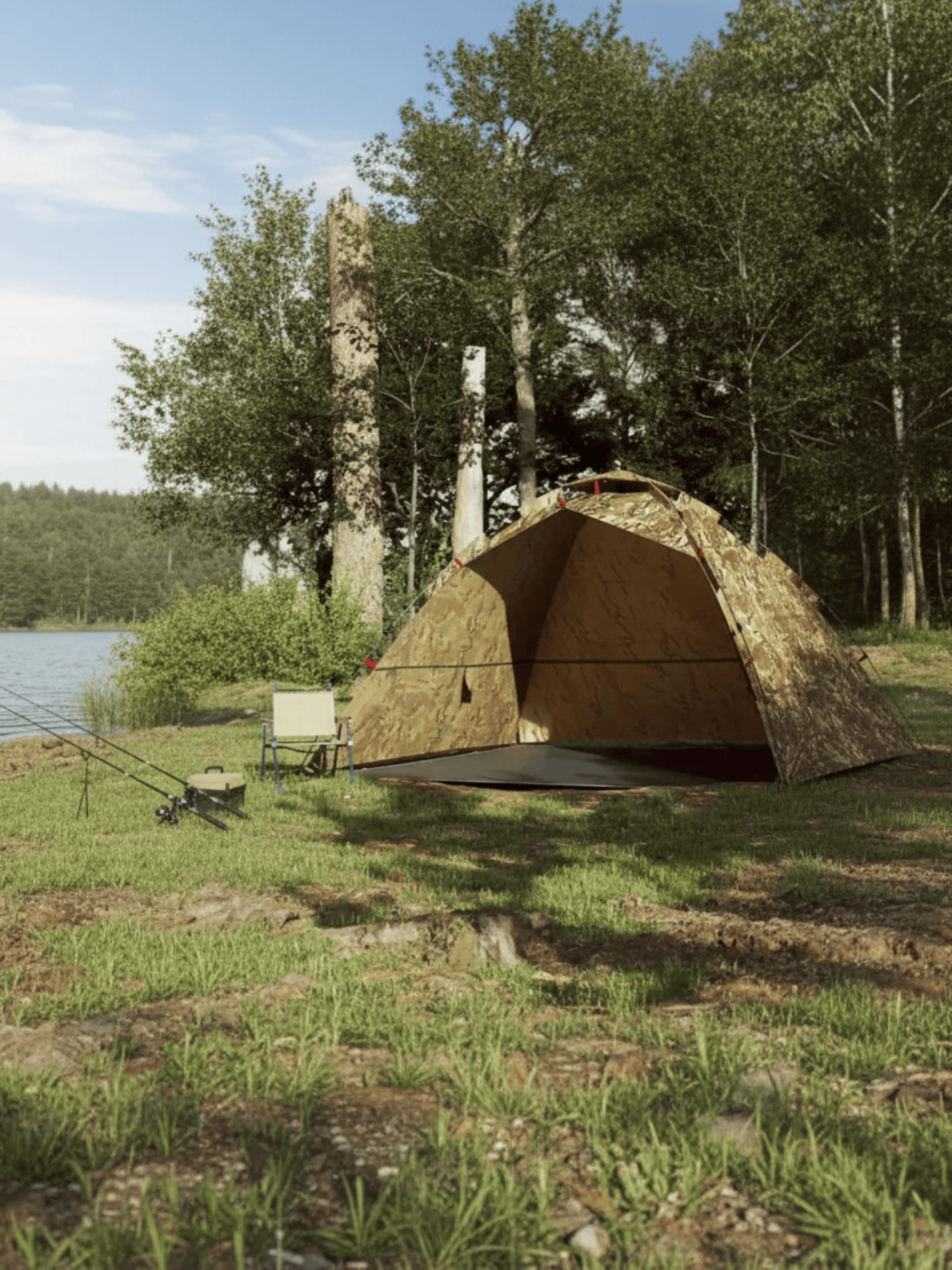 Toile de tente pour la peche | durable et résistante