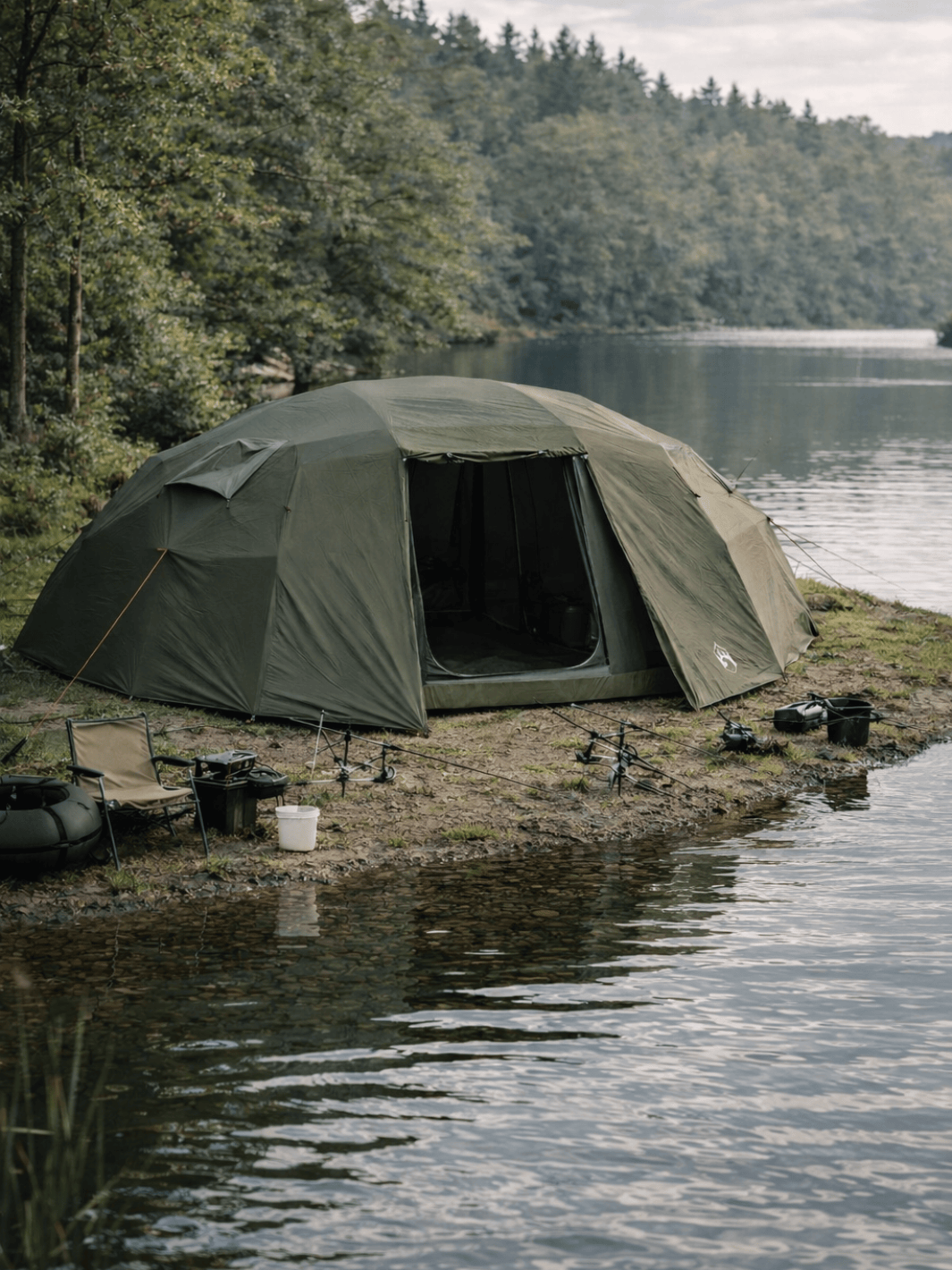 Toile de tente pour la pêche 7 places | Abri spacieux