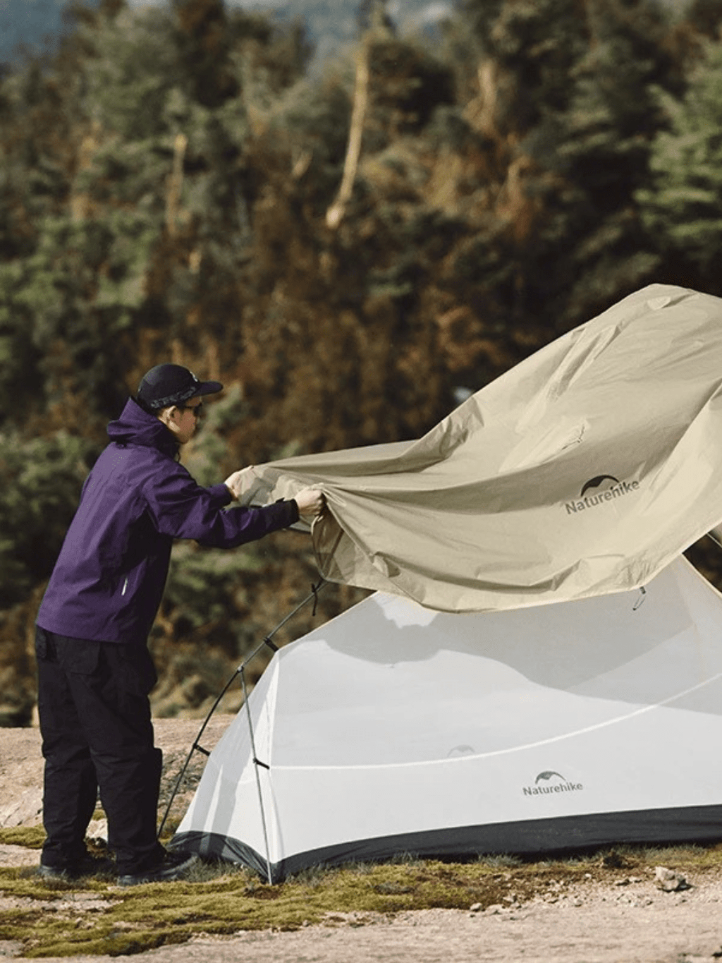 toile de tente trekking 2 places