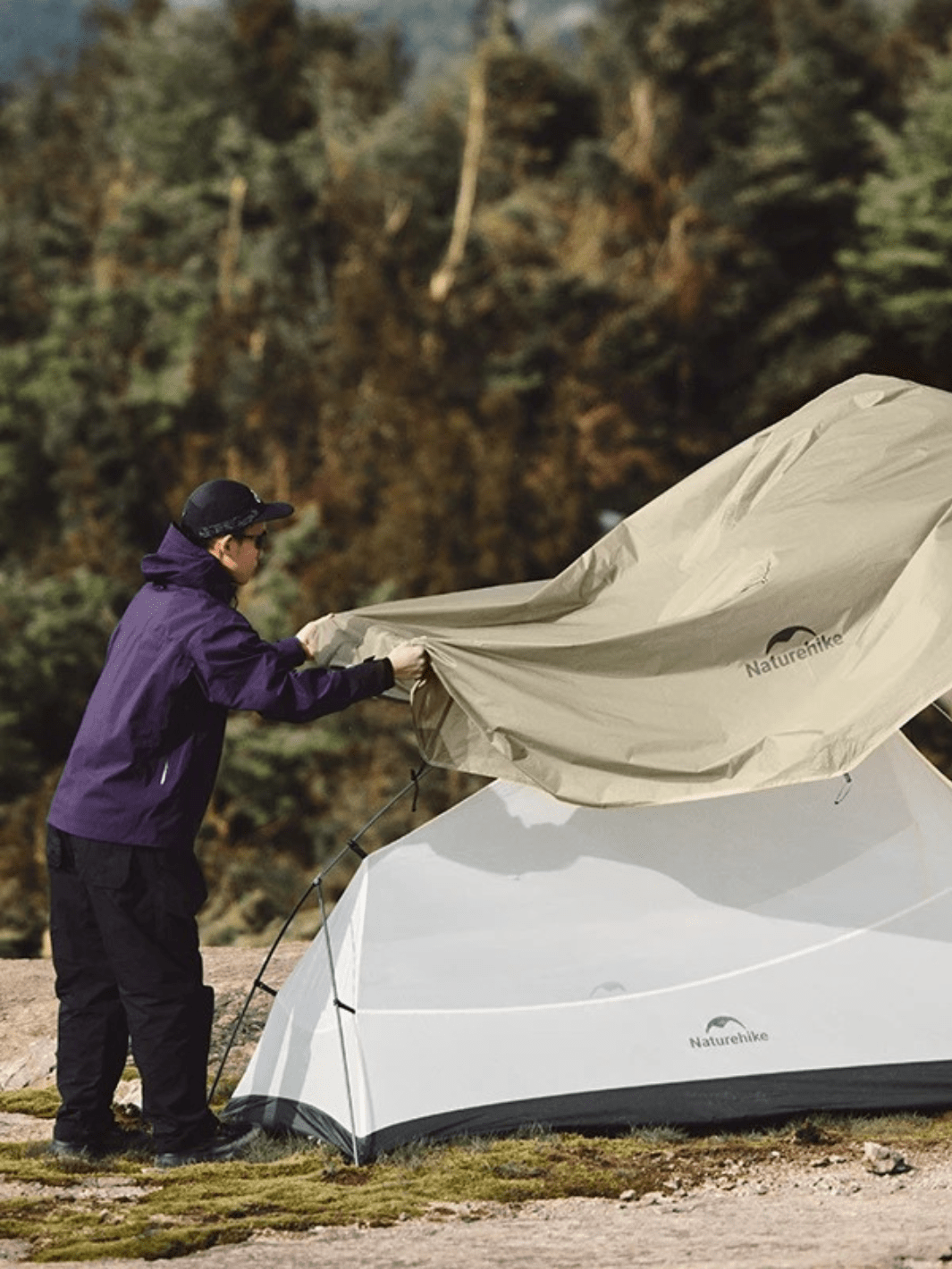 toile de tente trekking 2 places