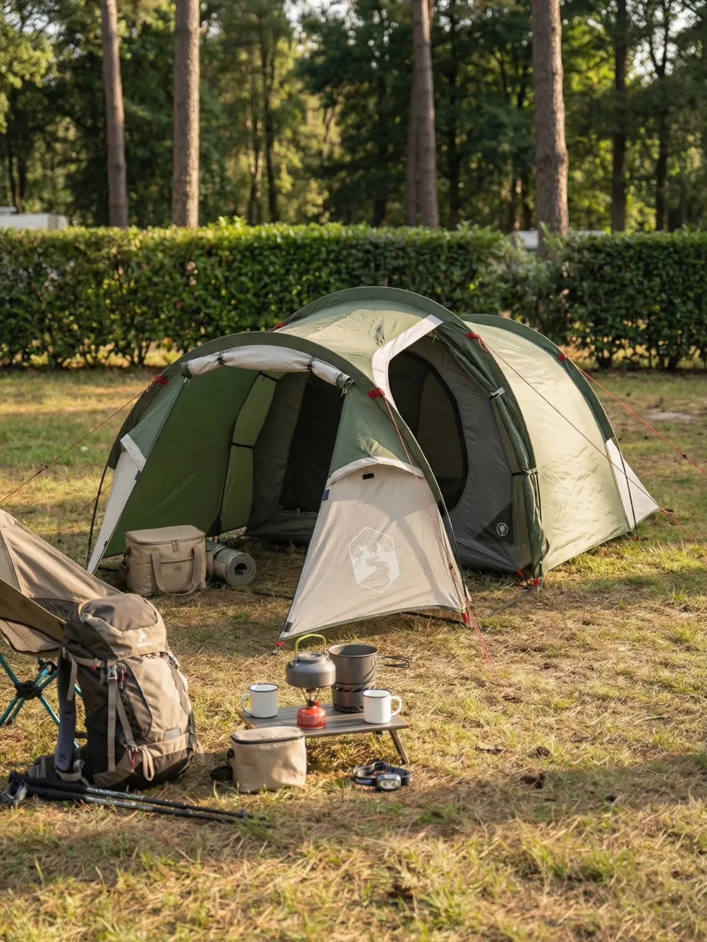 Toile de tente tunnel 2 pers. | INTIMITÉ ET PROTECTION TOTALE