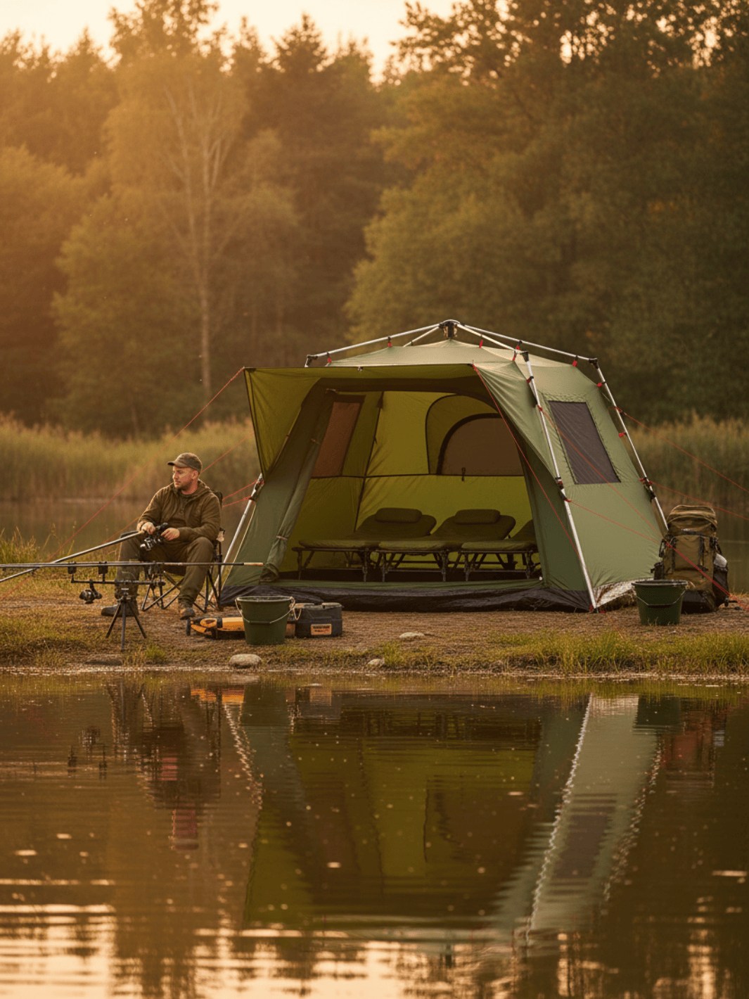 Tonnelle pêche carpe | Abri pratique & Automatique